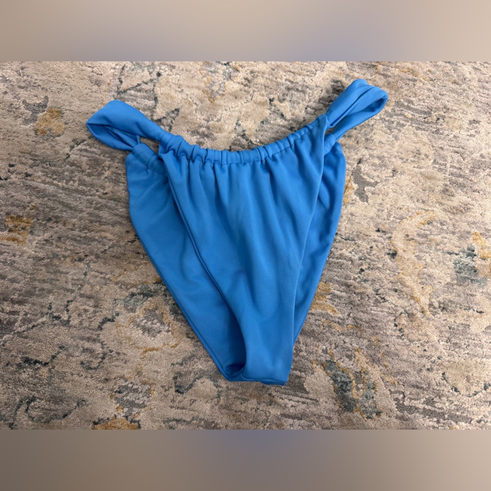 Blue Bikini Bottom Size S New WO Tags - Picture 2 of 3